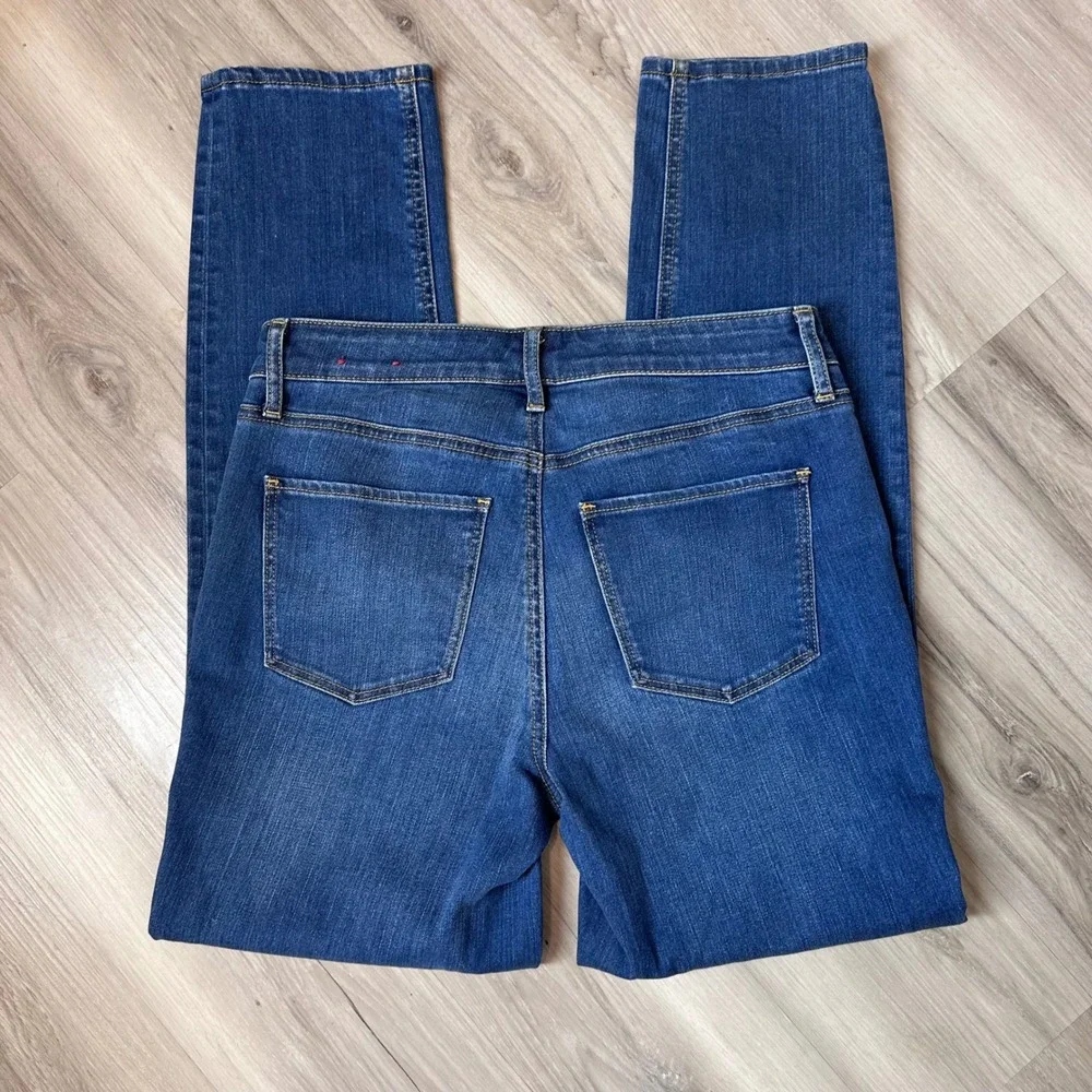 Talbots Slim Ankle Jeans Womens 4 Blue Stretch Mid Rise Straight Denim - Picture 2 of 12